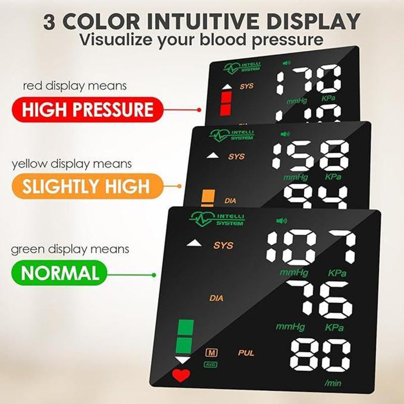 Touch Screen Wrist Blood Pressure Cuff,Wrist Blood Pressure Monitor Led Display,99X2 Reading Memory Wrist Bp Monitor with Carrying Case,Health Monitoring Adjustable.